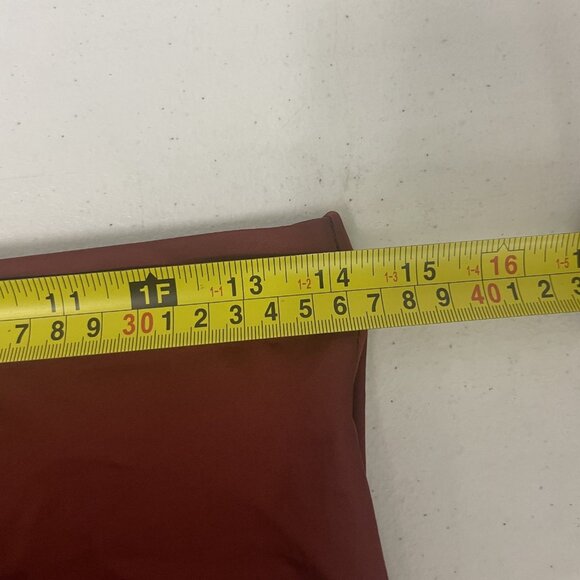 Zara ZW Lingerie Womens Skirt Medium Red Lace Trim Asymmetric Hem 1067/914 NWT - Picture 13 of 15